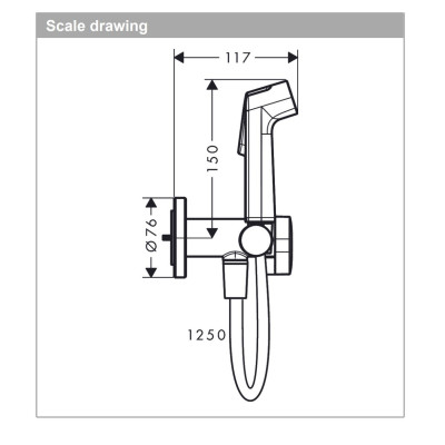Hansgrohe bide dušelio komplektas su maišytuvu (be potinkinės dalies), 29232670