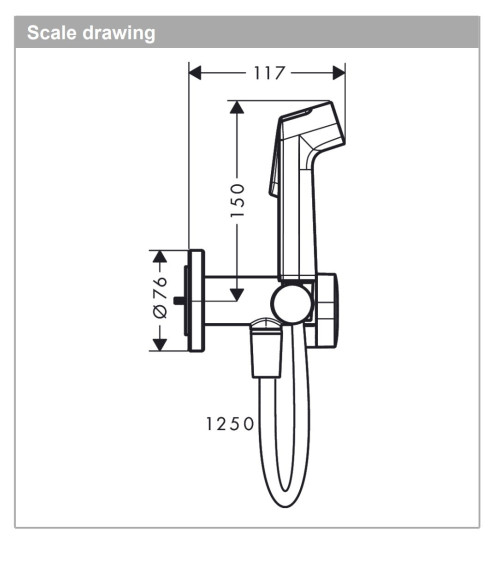 Hansgrohe bide dušelio komplektas su maišytuvu (be potinkinės dalies), 29232670
