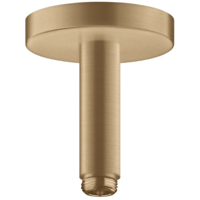 IŠPARDAVIMAS. Hansgrohe Axor dušo galvos laikiklis iš lubų, 10cm aukščio, šlifuotos bronzos sp.