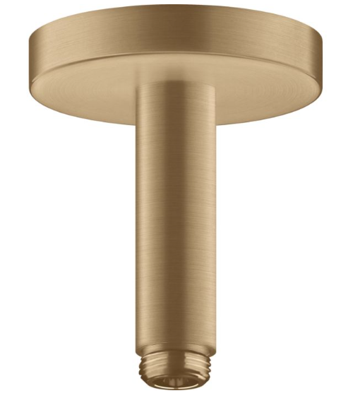 IŠPARDAVIMAS. Hansgrohe Axor dušo galvos laikiklis iš lubų, 10cm aukščio, šlifuotos bronzos sp.