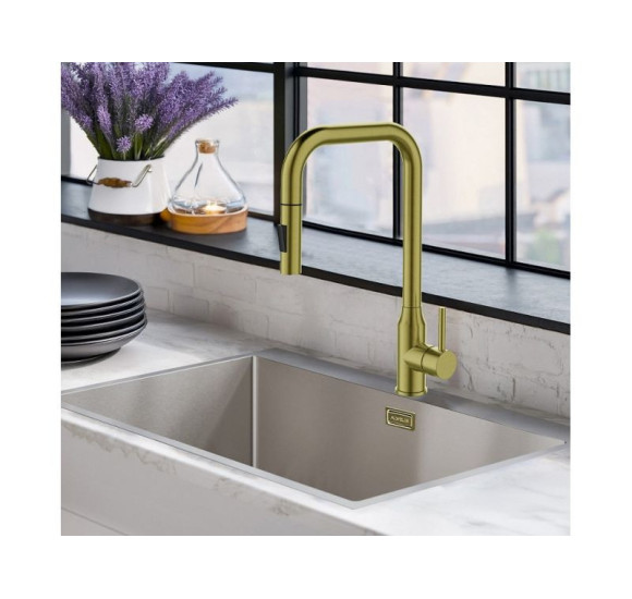 ALVEUS Bloom - PS Monarch maišytuvas plautuvei su ištraukiamu dušeliu