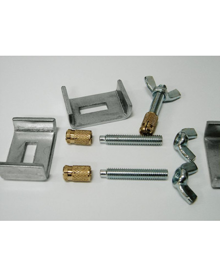 ALVEUS tvirtinimo komplektas iš apačios montuojamoms granitinėms plautuvėms, 4 vnt