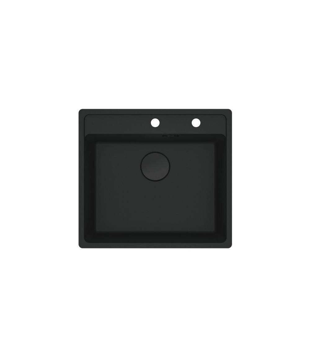 IŠPARDAVIMAS. Franke MRG 610-52 A plautuvė montuojama ant stalviršio, juoda matinė (išgręžtos skylės)