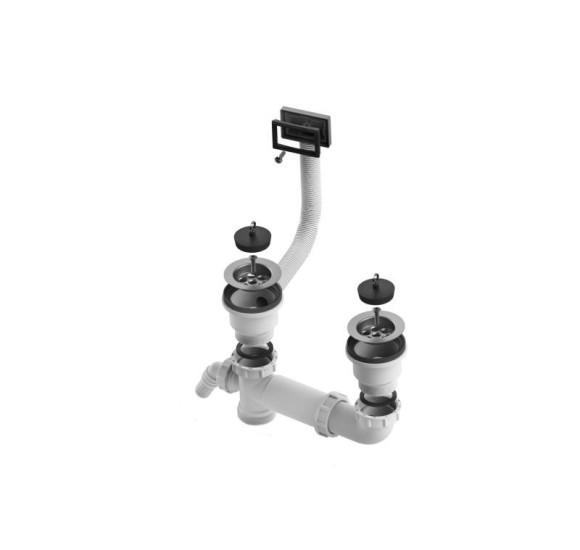 ALVEUS dviguba jungtis sifonui 70-PP-70