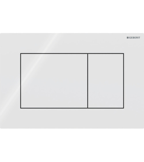 Geberit Sigma 01 vandens nuleidimo mygtukas dviejų kiekių nuleidimo funkcijai, kvadratinis