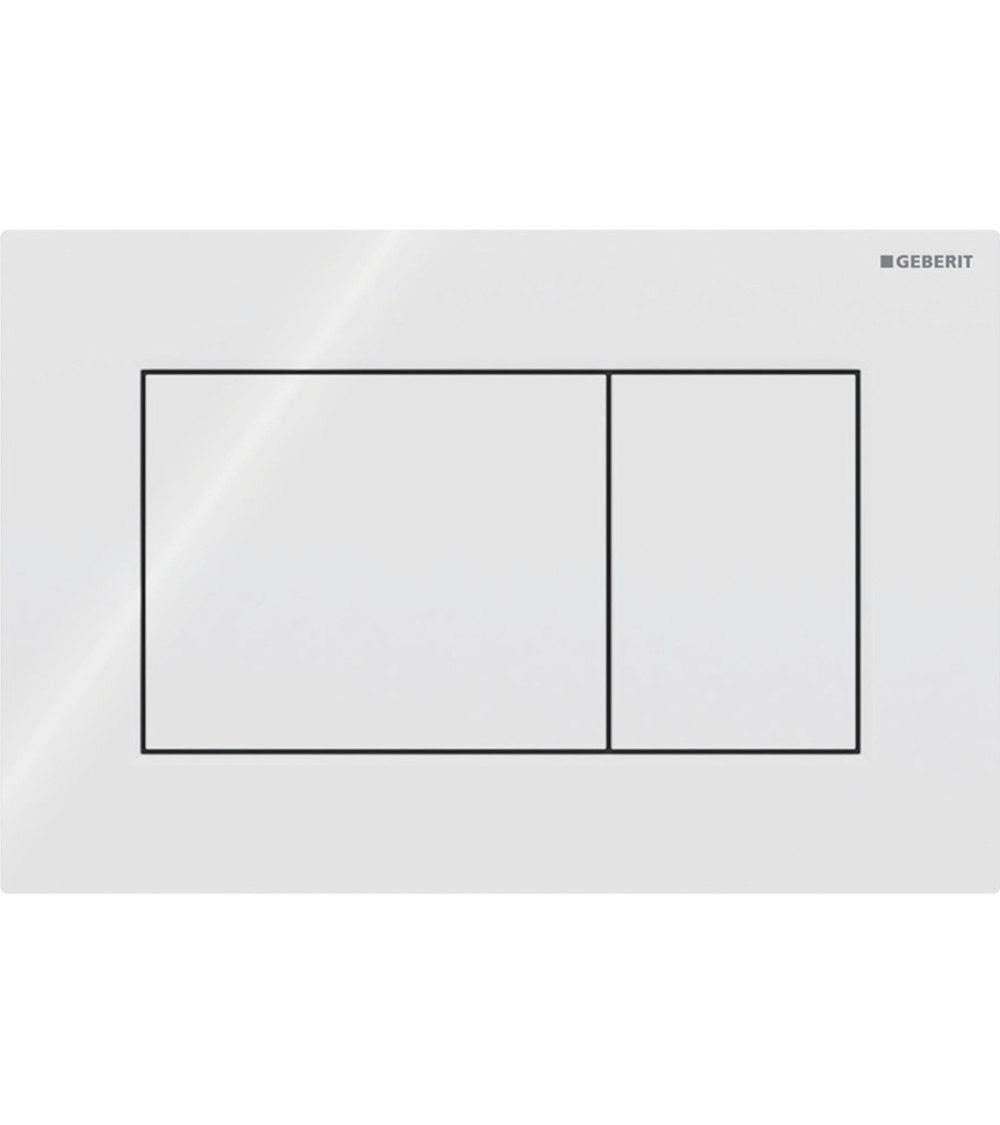 Geberit Sigma 01 vandens nuleidimo mygtukas dviejų kiekių nuleidimo funkcijai, kvadratinis