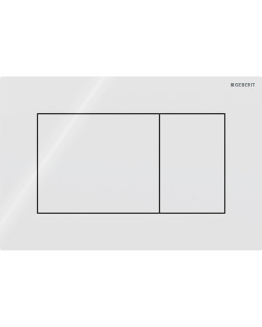 Geberit Sigma 01 vandens nuleidimo mygtukas dviejų kiekių nuleidimo funkcijai, kvadratinis