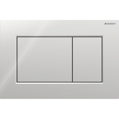Geberit Sigma 01 vandens nuleidimo mygtukas dviejų kiekių nuleidimo funkcijai, kvadratinis