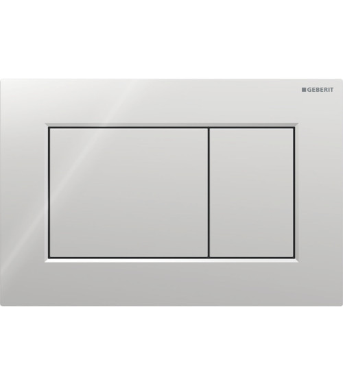 Geberit Sigma 01 vandens nuleidimo mygtukas dviejų kiekių nuleidimo funkcijai, kvadratinis