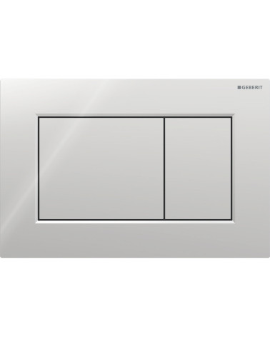 Geberit Sigma 01 vandens nuleidimo mygtukas dviejų kiekių nuleidimo funkcijai, kvadratinis