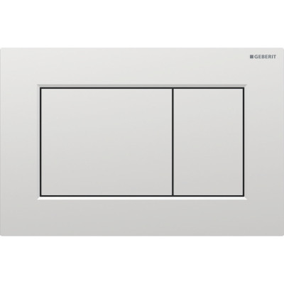 Geberit Sigma 01 vandens nuleidimo mygtukas dviejų kiekių nuleidimo funkcijai, kvadratinis