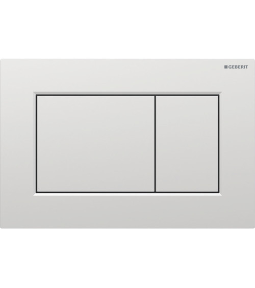Geberit Sigma 01 vandens nuleidimo mygtukas dviejų kiekių nuleidimo funkcijai, kvadratinis