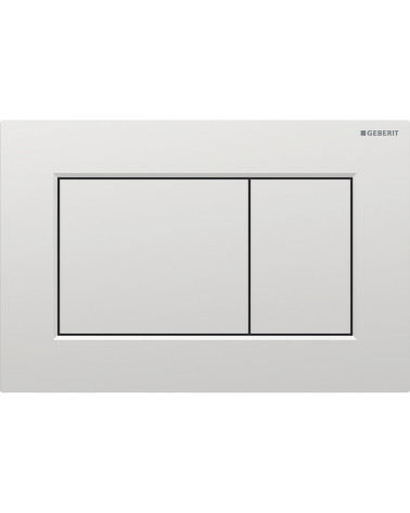 Geberit Sigma 01 vandens nuleidimo mygtukas dviejų kiekių nuleidimo funkcijai, kvadratinis