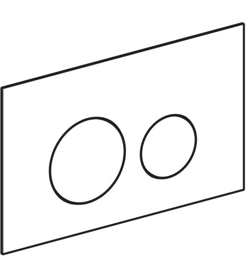 Geberit Sigma 40 vandens nuleidimo mygtukas dviejų kiekių nuleidimo funkcijai, apvalus