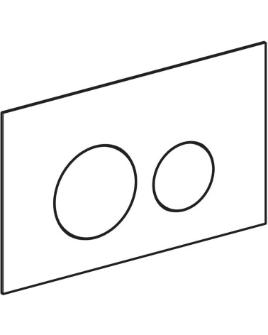 Geberit Sigma 40 vandens nuleidimo mygtukas dviejų kiekių nuleidimo funkcijai, apvalus