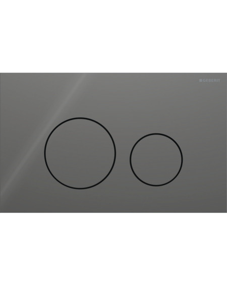 Geberit Sigma 40 vandens nuleidimo mygtukas dviejų kiekių nuleidimo funkcijai, apvalus, stiklas
