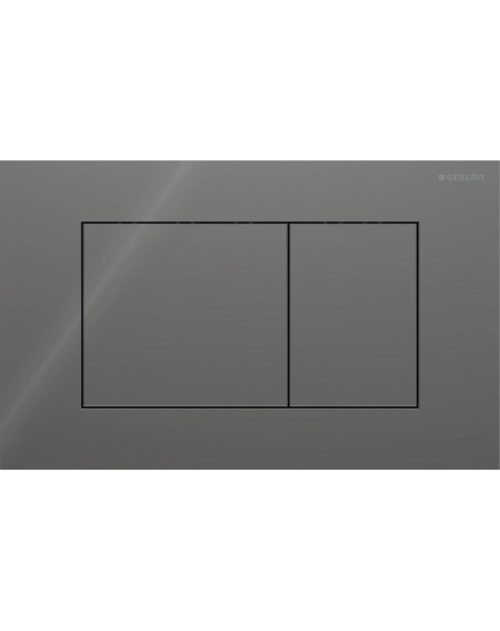 Geberit Sigma 40 vandens nuleidimo mygtukas dviejų kiekių nuleidimo funkcijai, kvadratinis, stiklas