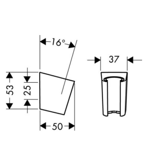 IŠPARDAVIMAS. Hansgrohe Porter'S dušo galvos laikiklis, chromo sp.