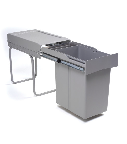 ALVEUS Albio 20 šiukšliadėžė, 21l+1l, 255x455x400