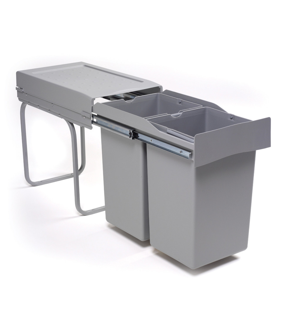 ALVEUS Albio 20 šiukšliadėžė, 14l+14l, 255x455x400