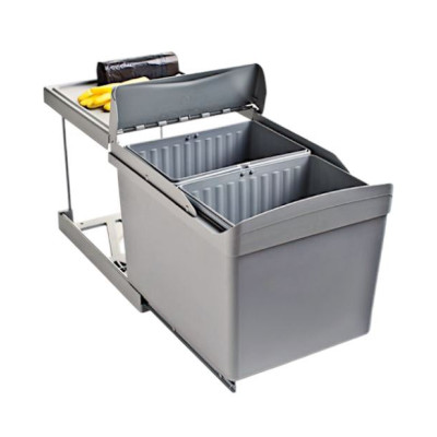 ALVEUS Albio 30 šiukšliadėžė 16l+16l, 350x475x370