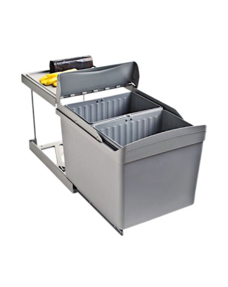 ALVEUS Albio 30 šiukšliadėžė 16l+16l, 350x475x370