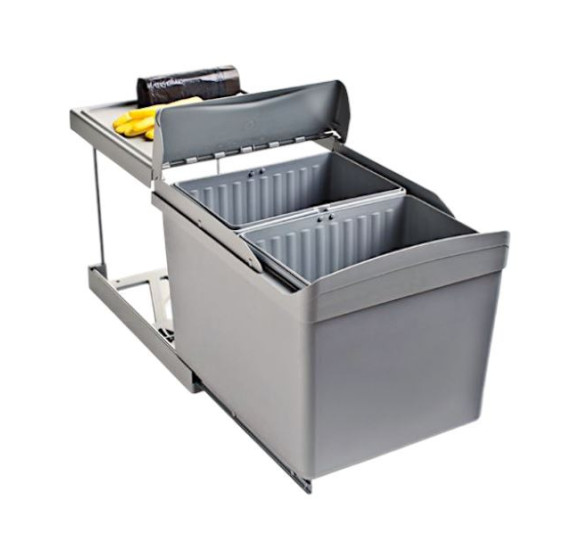 ALVEUS Albio 30 šiukšliadėžė 16l+16l, 350x475x370