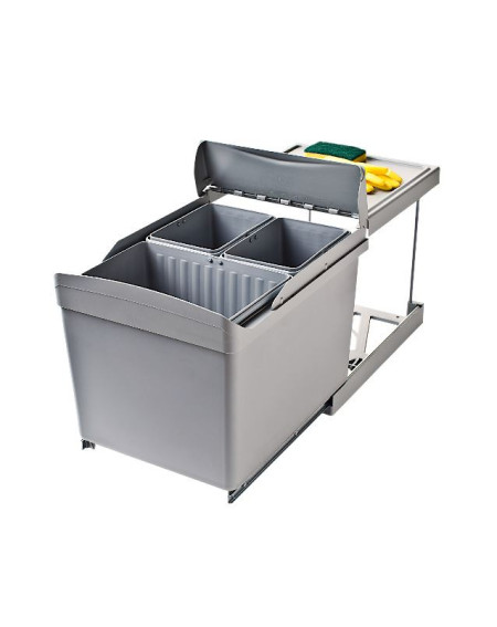 ALVEUS Albio 30 šiukšliadėžė 16l+7,5l+7,5l, 350x475x370