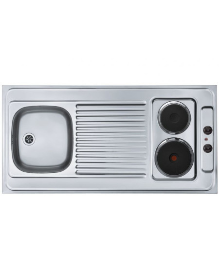 ALVEUS Combi Electra 120 plautuvė su integruota kaitlente, 1200x600x50