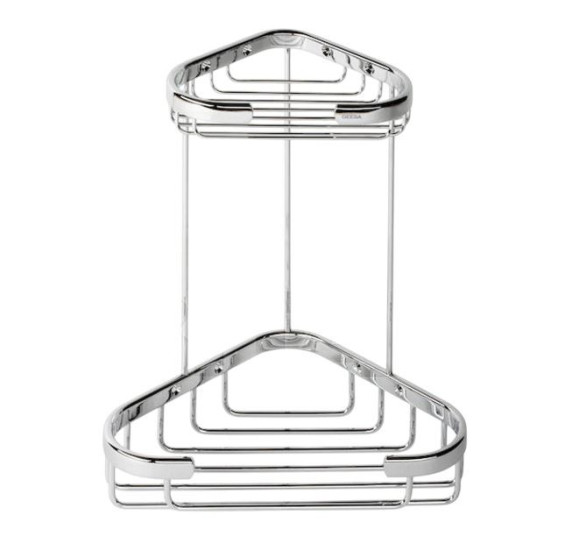 IŠPARDAVIMAS. Geesa kampinis dušo krepšelis, lentynėlė