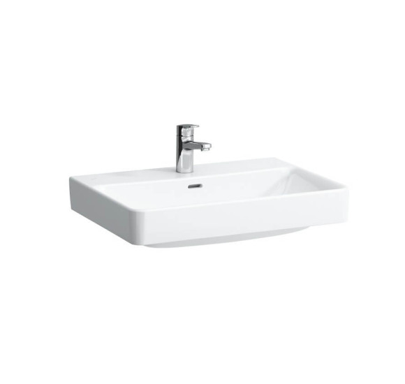 Laufen Pro S pakabinamas/baldinis praustuvas 65x46,5 cm, su persipylimo anga