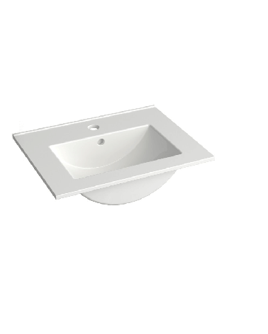 KAMĖ keramikinis praustuvas Luara, baltas