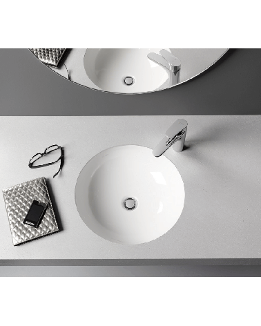 Laufen montuojamas po stalviršiu praustuvas 42x42 cm