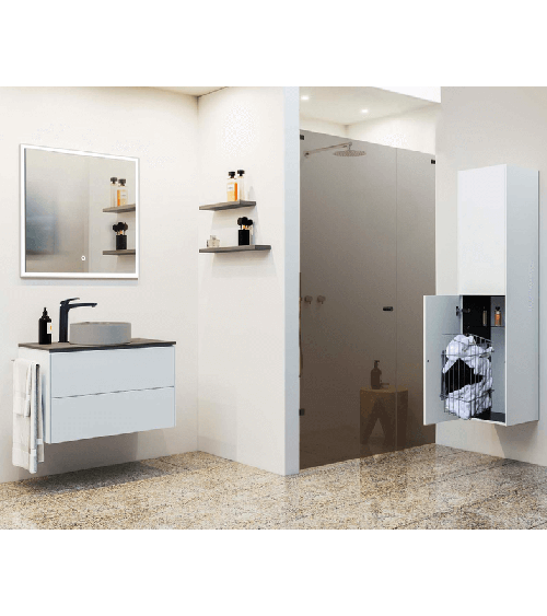 KAMĖ TONDO keraminis praustuvas, matinis pilkas 35cm