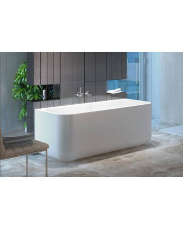 Akmens masės vonia Balteco GAMMA 159x71, balta