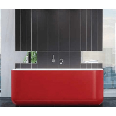 Akmens masės vonia Balteco GAMMA 159x71, RAL spalvos šonai