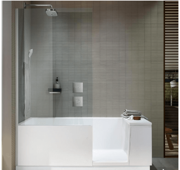 Duravit vonia su dušu DuraSolid® 170x75cm