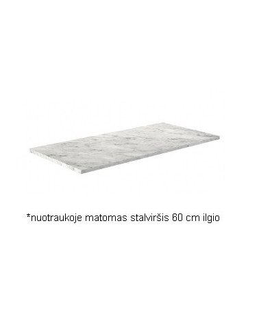 Kame balto marmuro stalviršis (pasirenkami dydžiai)
