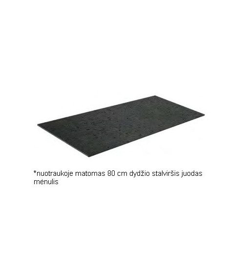 Kame plonas HPL stalviršis, juodas mėnulis (pasirenkami dydžiai)