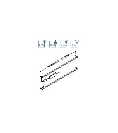 Kame stalčių apšvietimas (pasirenkami dydžiai)