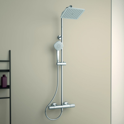 Ideal Standard CERATHERM T100 termostatinė dušo sistema, chromo spalvos