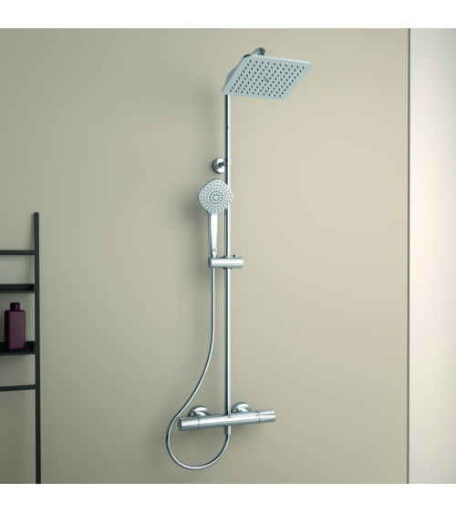 Ideal Standard CERATHERM T100 termostatinė dušo sistema, chromo spalvos