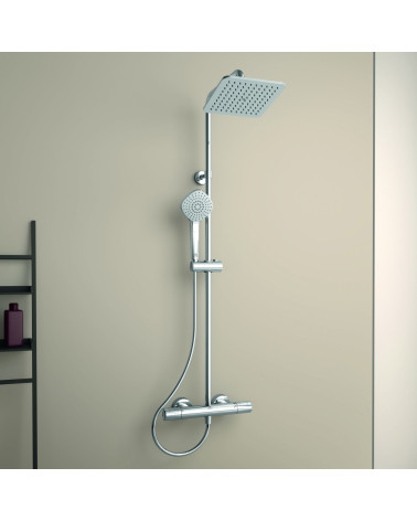 Ideal Standard CERATHERM T100 termostatinė dušo sistema, chromo spalvos