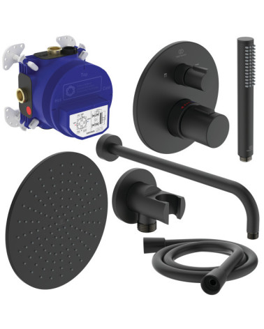 Ideal Standard Ceratherm T100 potinkinė termostatinė dušo sistema su 300mm lietaus galva, A7573XG