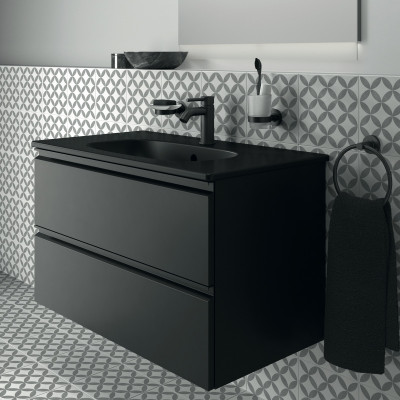 Ideal Standard Tesi pakabinama vonios spintelė 80cm, matinė juoda