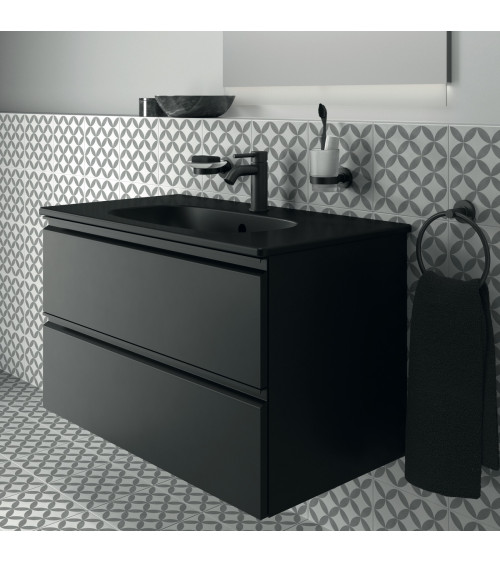 Ideal Standard Tesi pakabinama vonios spintelė 80cm, matinė juoda