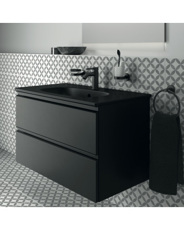 Ideal Standard Tesi pakabinama vonios spintelė 80cm, matinė juoda