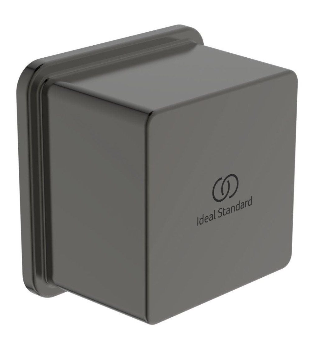 Ideal Standard Idealrain sieninė jungtis (kvadratinė) dušo žarnai (BC772), PVD spalvos
