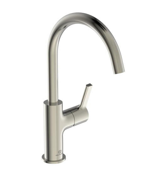 Ideal Standard Joy BC778 aukštas maišytuvas praustuvui su sukamu snapu, PVD spalvos