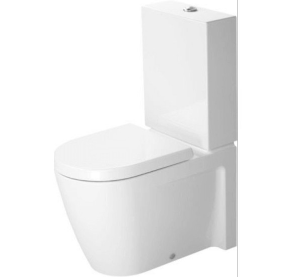 Duravit Starck 2 Pastatomas klozetas be dangčio ir bakelio